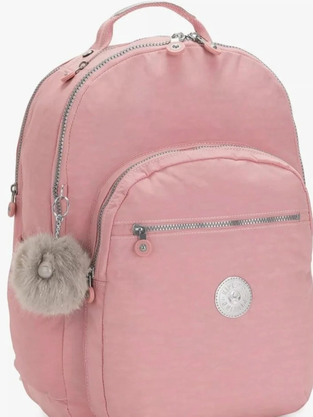 Kipling Pink Seoul IX Backpack w/ Anna  Monkey Charm NWT